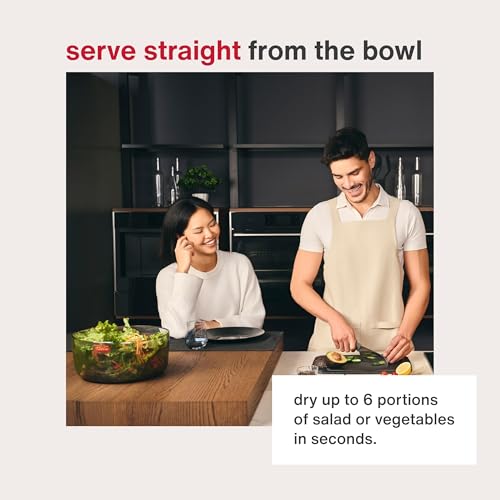Easy Spin Salad Spinner (Gray / Large)