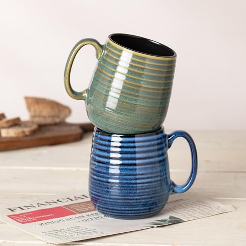 20 oz Large Coffee Mug for Women and Men (Blue / 20 oz (2 Count))