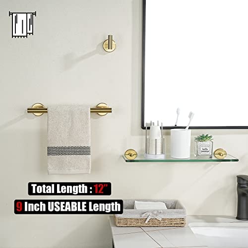 Bathroom Towel Bar (Gold / 12 Inch)