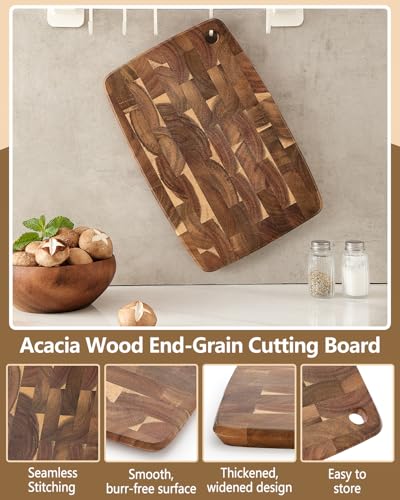 Small Acacia Wood End (14.1"L x 9.4"W)
