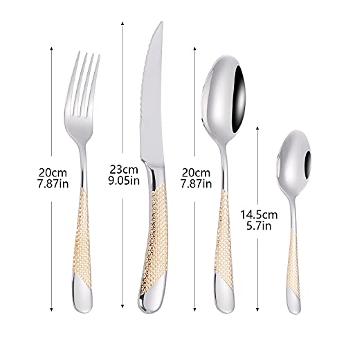 16 Piece Silverware Set (Silver)