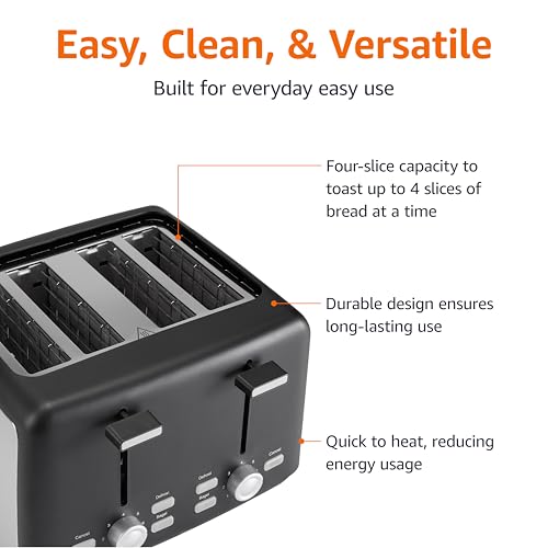 4 Slice Toaster (4 Slice / Matte Black Front)
