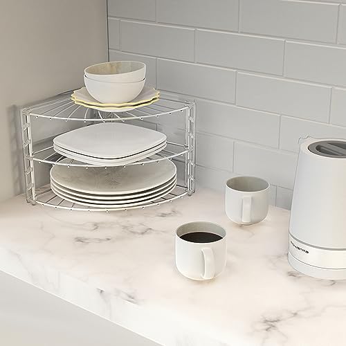 3 Tier Counter Corner Shelf Organizer