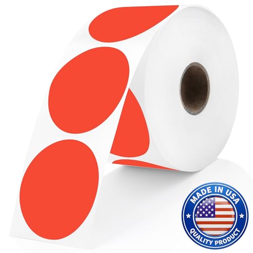 Red Thermal Labels (Red / 735 Stickers)