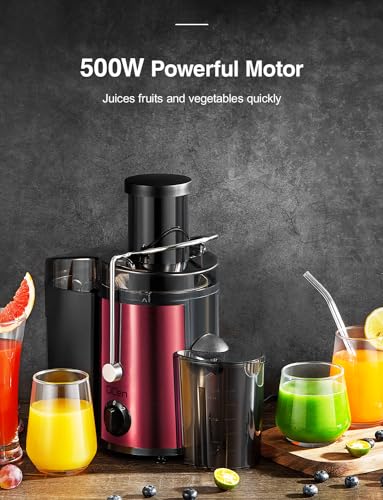 Juicer Machine 500W Centrifugal Juicer with Extra Wide Feed Chute