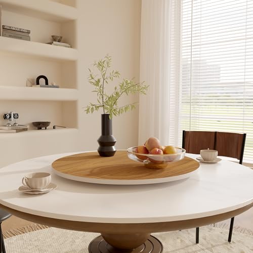 23.6" Sintered Stone Lazy Susan for Table Top (Walnut / 60CM)