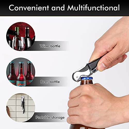 Professional Waiter Corkscrew Wine Openers Set (2 Count)