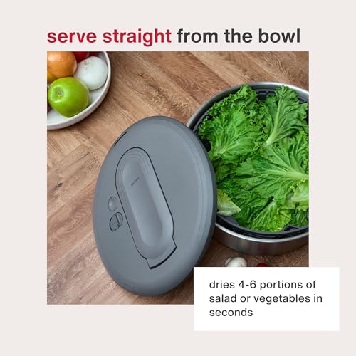 Swift Dry Stainless Steel Salad Spinner (New Stainless Steel Swift Dry / Large)