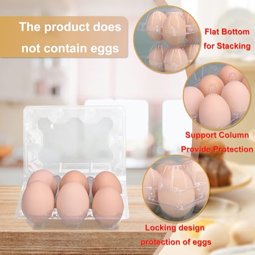 150 Pack Half Dozen Egg Cartons Bulk (6 Grids)