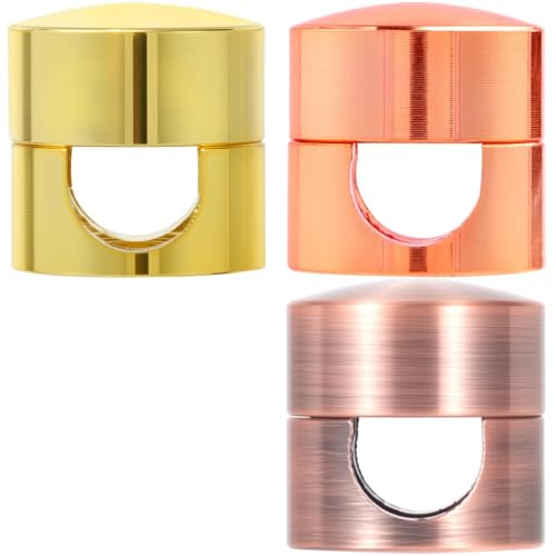 3 Sets Charger Holders for Cords (3 Sets / Gold, Red Bronze, Rose Gold)