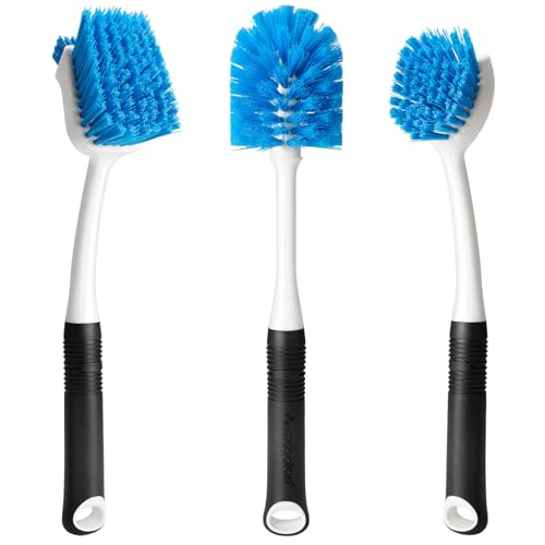 Dish Brush Set of 3 with Bottle Brush (3 Count)