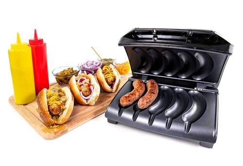 Homecraft Electric Sausage & Brat Grill with Oil Drip Tray (Stainless Steel Original)