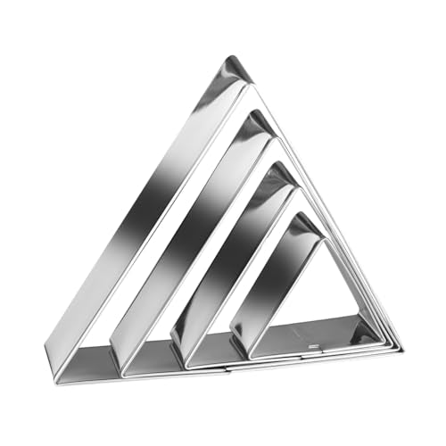Equilateral Triangle Cookie Cutter Set Large Stainless Steel Geometric Frame Plaque Cookie Cutters Shapes Molds (Equilateral triangle)