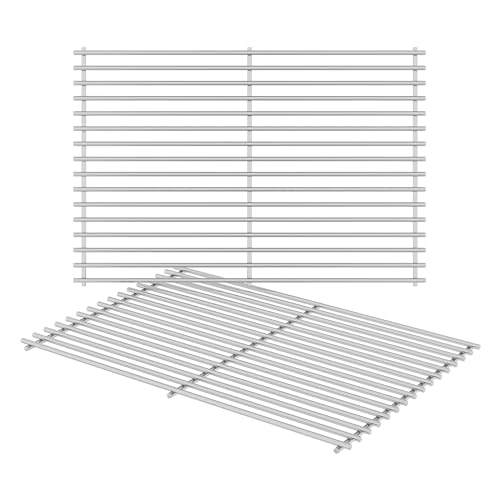 17.5'' x 23.8'' Stainless Steel Grill Cooking Grates for Weber (17.5‘’D x 23.8''W)