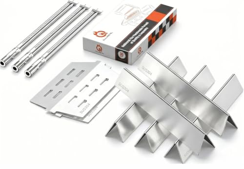 SUS304 Grill Parts for Weber Genesis 300 Series with Front Control Knob (L8 17.5")