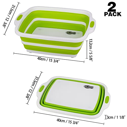 2 Pack Collapsible Cutting Board (2 Count)