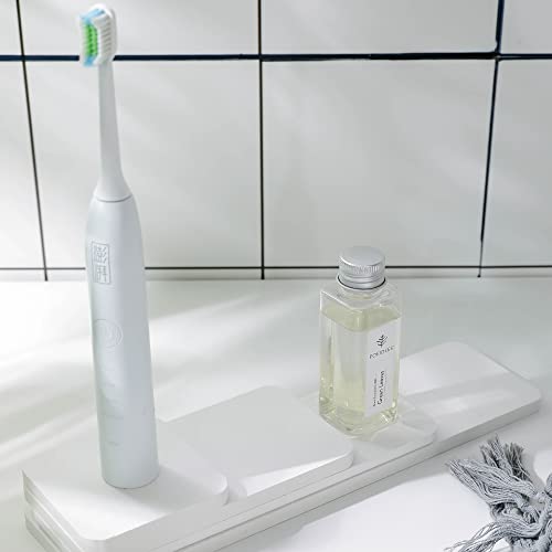 Set of 4 Dish Soap Stone Tray Water Absorbing Fast Dry Sink Tray