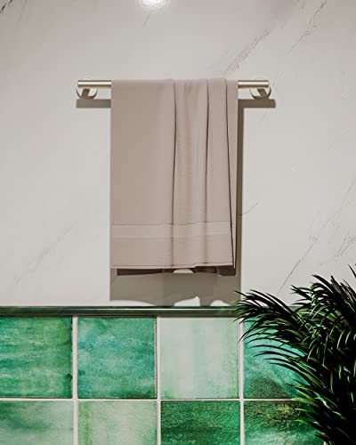 18 Inches Brushed Grey Towel Bar for Bathroom Kitchen Hand Towel Holder Dish Cloths Hanger SUS304 Stainless Steel RUSTPROOF Wall Mount (Brushed Grey / 16 inch(Center to Center))