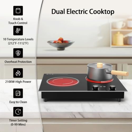 Electric Cooktop (2 Burner Electric Cooktop Built-In)