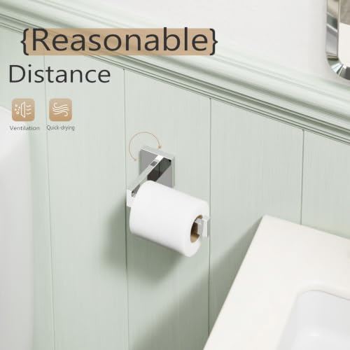 Toilet Paper Holder Chrome Toilet Roll Holder for Bathroom Kitchen Washroom T