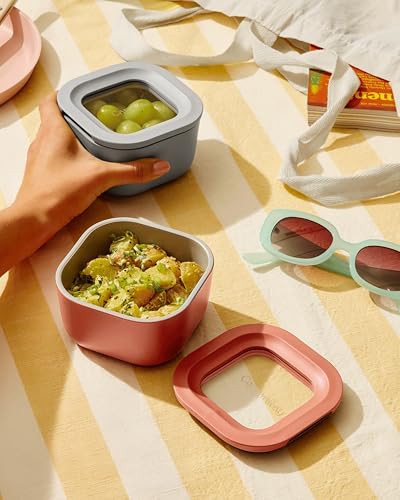 2 Piece Glass Food Storage Container Set (Mist / 1.75 Cup Food Storage (2x))