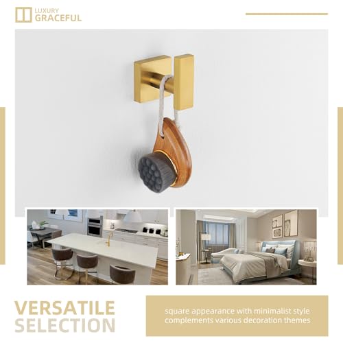 Brushed Dark Gold Towel Hook for Bathroom (Brushed Dark Gold)