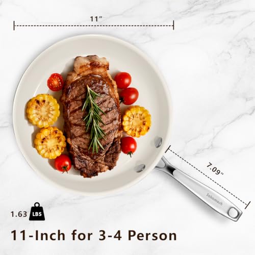 11" Nonstick Ceramic Frying Pan (11 Inches)