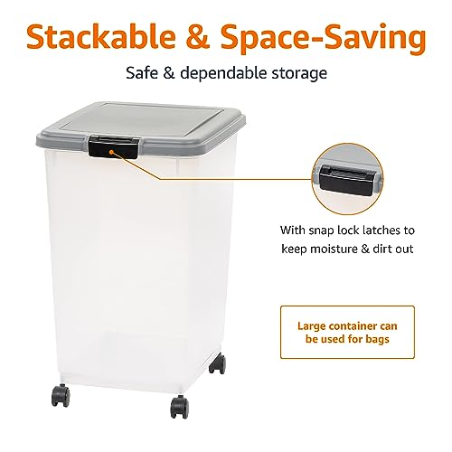 Airtight Pet Food Storage Container with Scoop (69 QT)