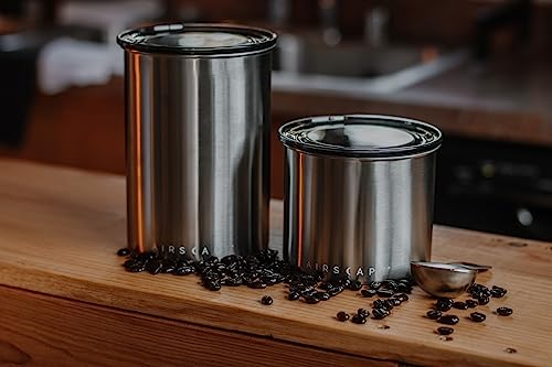 Airscape Stainless Steel Coffee Canister (Matte Red / Small)