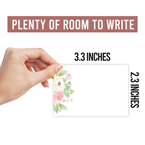 Self Adhesive Name Tags Sticker (Floral Pink Blush)