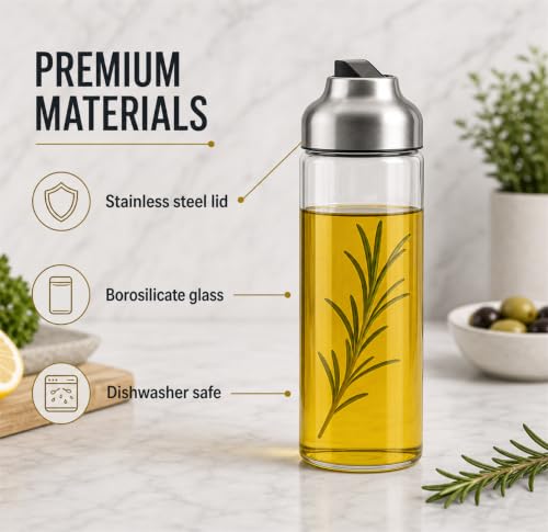 Olive Oil Dispenser (Silver / 14OZ Set of 2)