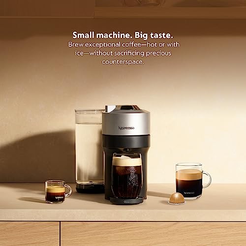Vertuo Pop+ Deluxe Coffee & Espresso Maker by De'Longhi (Machine Only / Silver)