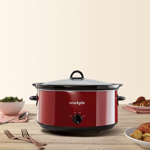 8 Quart Manual Slow Cooker (8-Quart / Red)