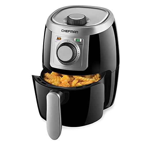 Small Compact Air Fryer Healthy Cooking (2 Quart / Silver)