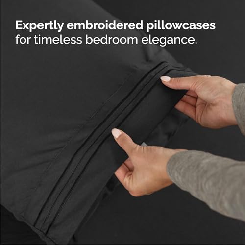 Queen Size 4 Piece Sheet Set (08 - Black / Queen)