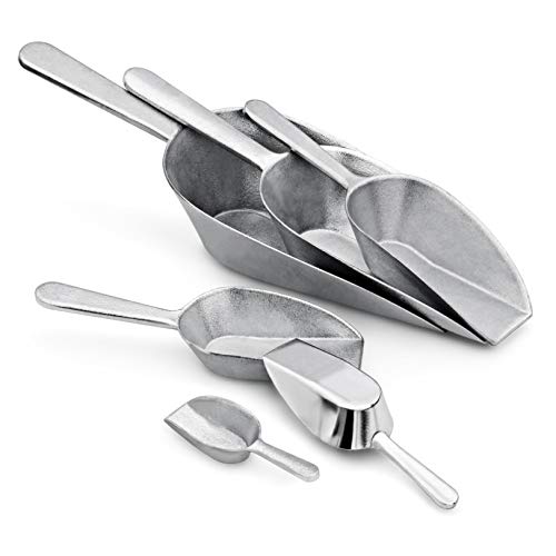 Cast Aluminum Flat Bottom Utility Scoop