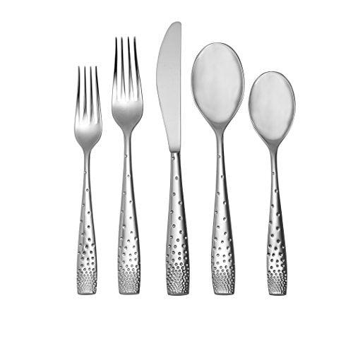 Dazzle 45 Piece Flatware Set Service for 8 Plus Butter Knife (Dazzle)
