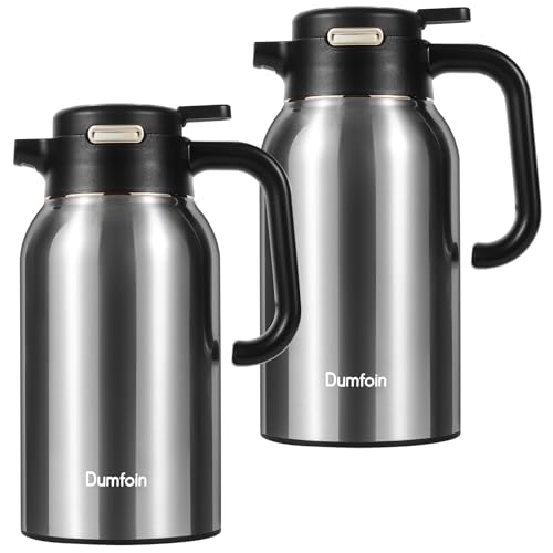 68 Oz Thermal Coffee Carafe (67.6 Ounces / silver/silver)