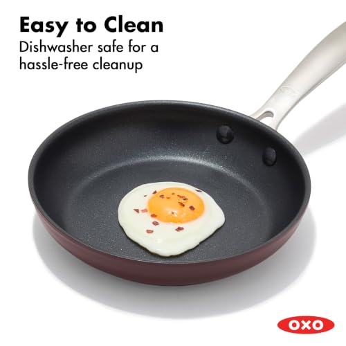 Enhanced 8” Frying Pan Skillet (8" Frying Pan Skillet / Dark Burgundy)