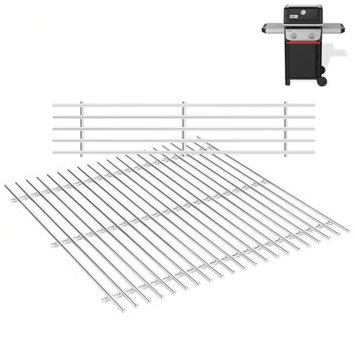 17.5 Inch Grill Grates for Weber Spirit 200 & Spirit 300 Series (17.5" for Weber Spirit 200 & II 200)