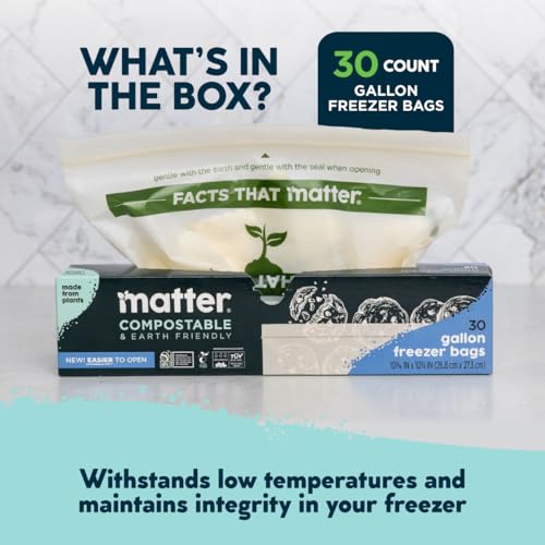 Compostable Gallon Freezer Bags (30 Count)