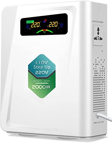Step Up Transformer 110v to 220v 2000w Voltage Converter (Step Up / 2000W)