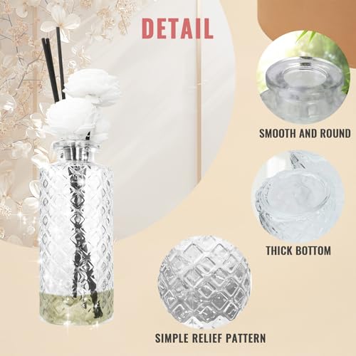 Bud Vase Flower Bottle (White(transparent) / Small Vase(6 Pcs))
