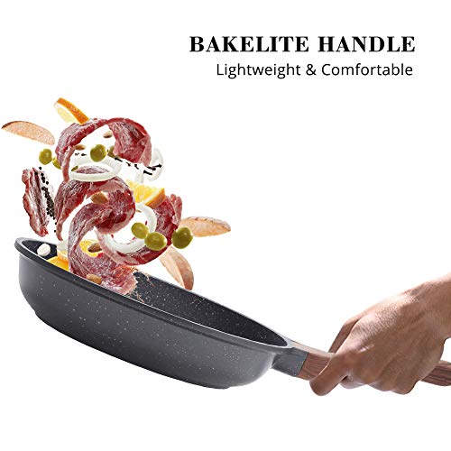 Nonstick Frying Pan Skillet (8 Inch / Gray)