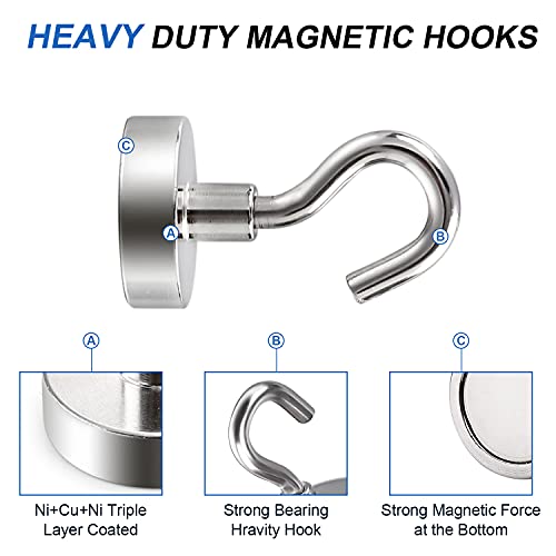 Magnetic Hooks for Cruise Essentials 2026 Cabins Door 30 Pack
