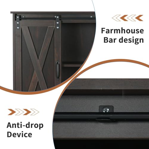 Farmhouse Coffee Bar (Dark Brown)