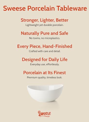 18 oz Medium White Porcelain Bowls (6 Count)