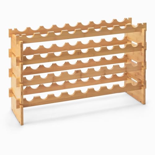 Stackable Bamboo Wine Rack