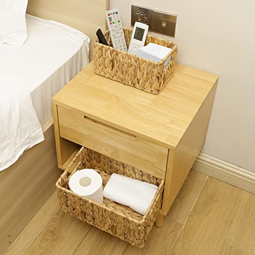 Water Hyacinth Storage Baskets (12 x 8 x 6 inches / Natural (Water Hyacinth))
