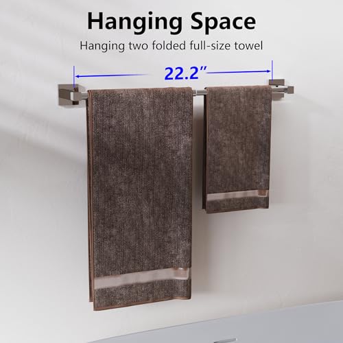 Towel Bar Towel Racks for Bathroom Wall Mounted (Chrome / Wall-Mounted)